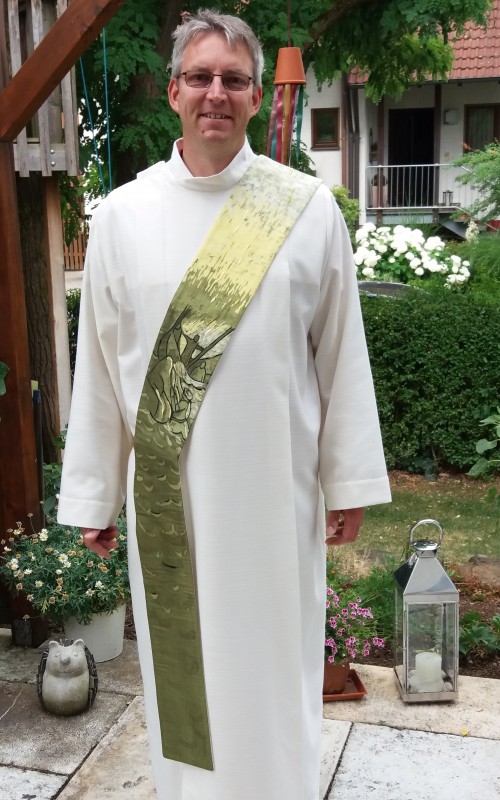 Stola "Jesus rettet Petrus" Vorderansicht