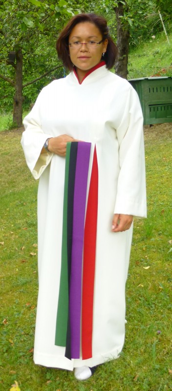 liturgische Bänder und Wechselkragen